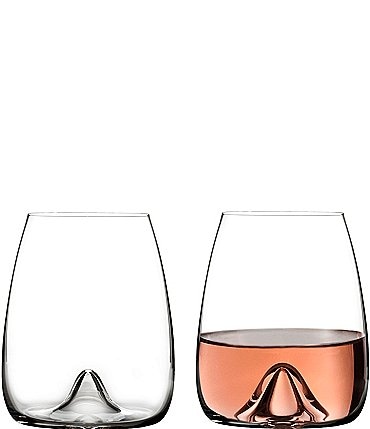 Image of Waterford Elegance Series Crystal Stemless Wine Glass Pair