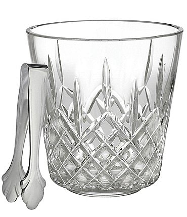 Image of Waterford Lismore Crystal Ice Bucket With Tongs