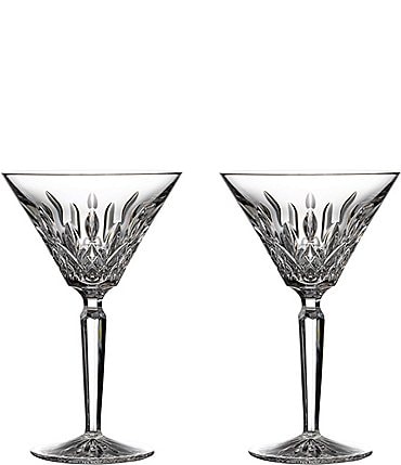 Image of Waterford Lismore Crystal Martini, Set of 2