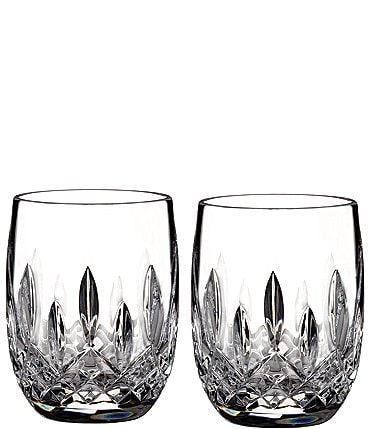 Image of Waterford Lismore Crystal Rounded Tumbler Pair