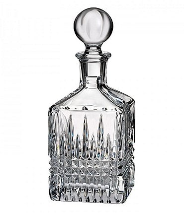 Image of Waterford Lismore Diamond Crystal Square Decanter
