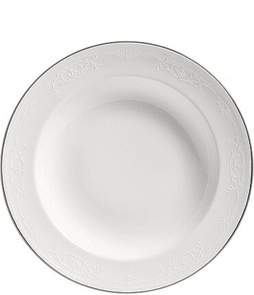 Image of Wedgwood English Lace Bone China Rimmed Soup Bowl