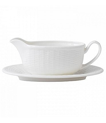 Image of Wedgwood Nantucket Basket Gravy Boat