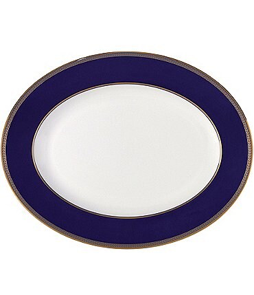 Image of Wedgwood Renaissance Gold Neoclassical Oval Platter