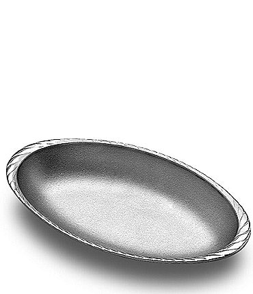 Image of Wilton Armetale Gourmet Grillware Oval Au Gratin Grilling Pan