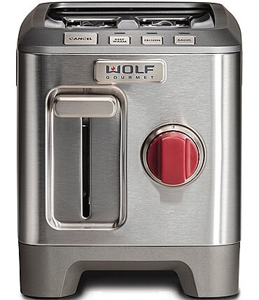 Image of Wolf Gourmet 2-slice Toaster With Red Knob