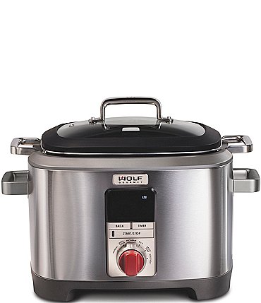 Image of Wolf Gourmet 7 QT. Multi-Function Cooker with Red Knob