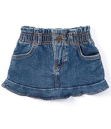 Image of Wrangler® Baby Girls Newborn-24 Months Jenna Ruffle-Hem Skirt