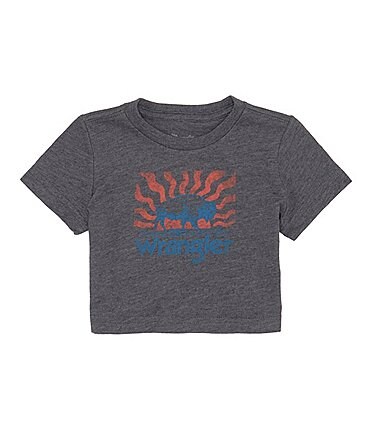 Image of Wrangler® Baby Newborn-24 Months Short Sleeve Buffalo Graphic T-Shirt