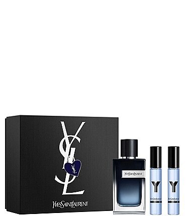 Image of Yves Saint Laurent Beaute Y Eau de Parfum Men's 3-Piece Gift Set