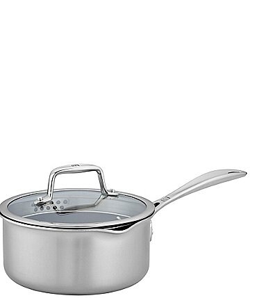 Image of Zwilling Clad CFX 2-qt Stainless Steel Ceramic Nonstick Saucepan