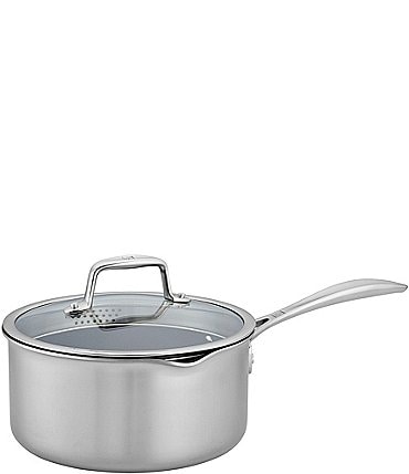 Image of Zwilling Clad CFX 3-qt Stainless Steel Ceramic Nonstick Saucepan
