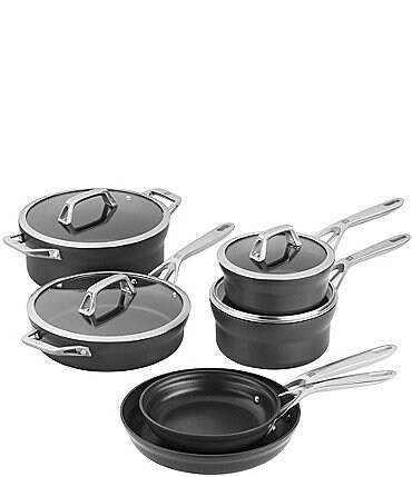 Image of Zwilling Motion Hard Anodized Collection 10-Piece Nonstick Cookware Set