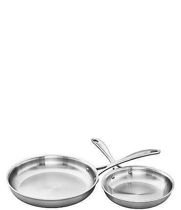 Image of Zwilling Spirit 2-Piece Stainless Steel Fry Pan Set