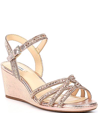 alex marie mersalo rhinestone wedges