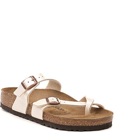 dillards white birkenstocks