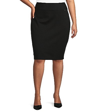 Calvin KleinCalvin Klein Women's Plus-Size Essential Power Stretch Pleather  Front Skirt, Black, 1X | DailyMail