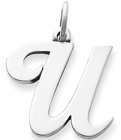 James Avery Large Script Initial Pendant Charm