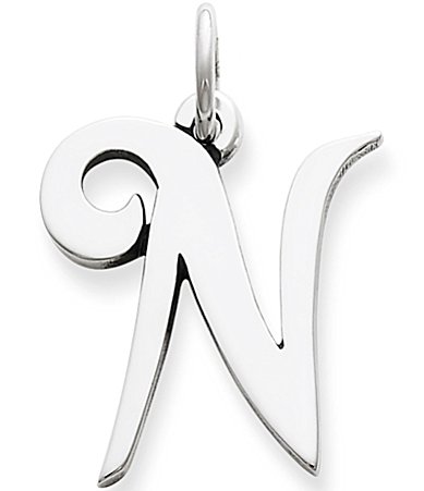 James Avery Large Script Initial Pendant Charm