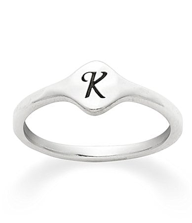 James Avery Petite Signet Initial Ring - 6 | SheFinds