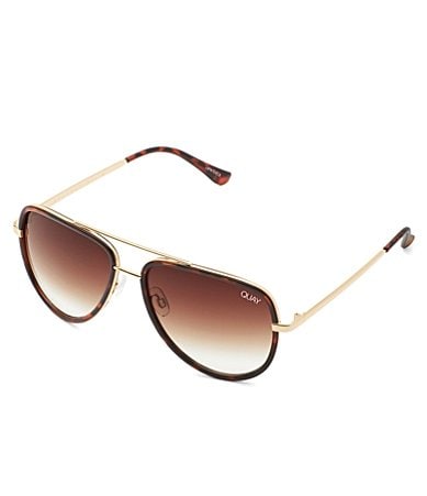 quay tortoise aviator sunglasses