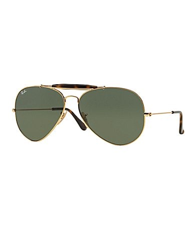 double bridge aviator sunglasses