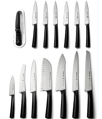 Schmidt Brothers Cutlery Carbon 6 15-Piece Knife Block Set