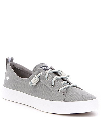 sperry gray canvas