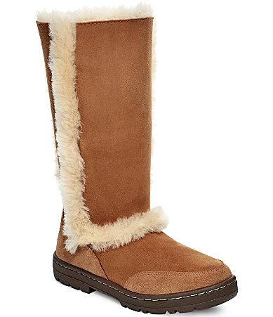 ugg selene genuine lamb fur lined boot