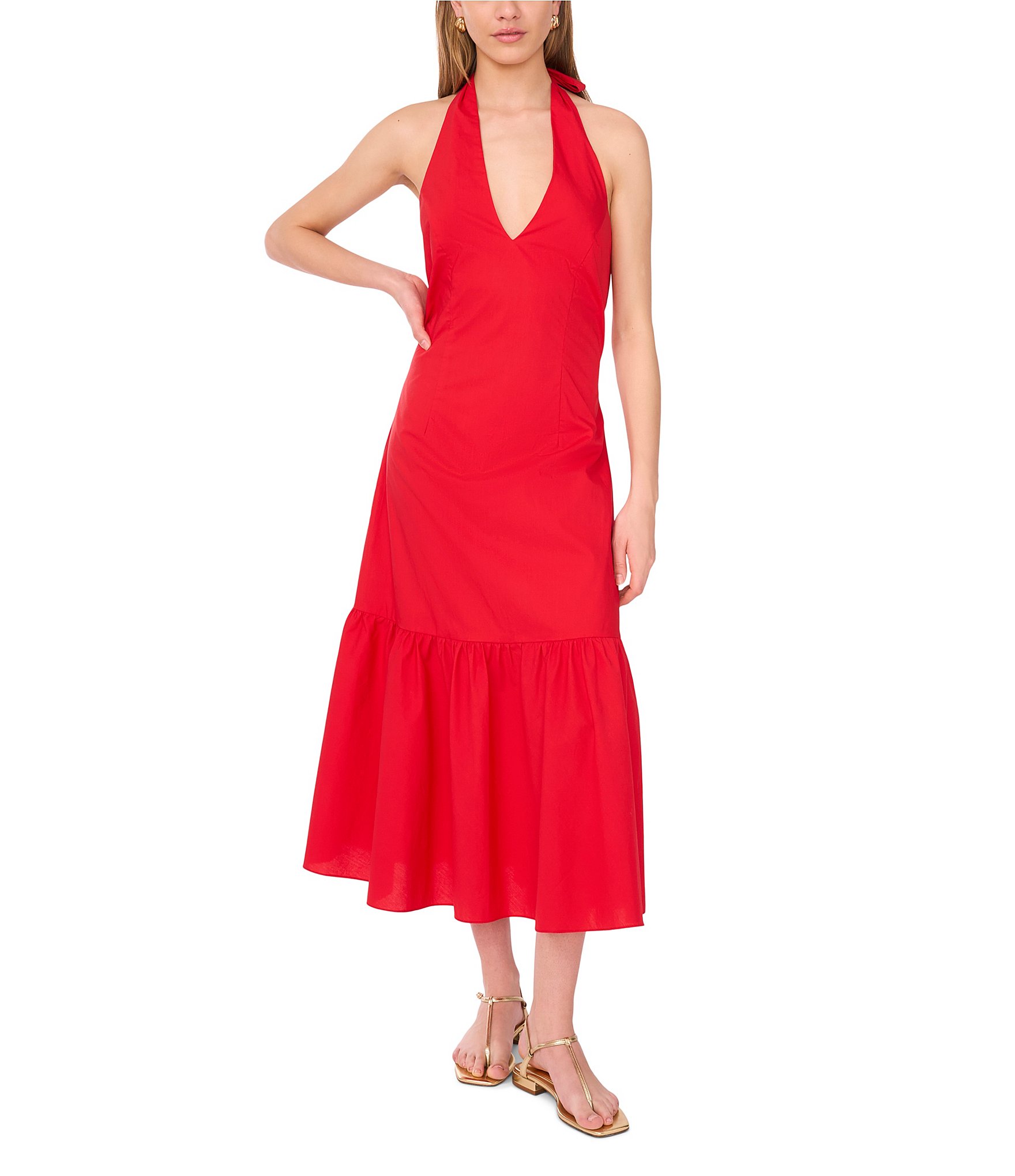 mame 完売品 V Neck Sleeveless Dress 1