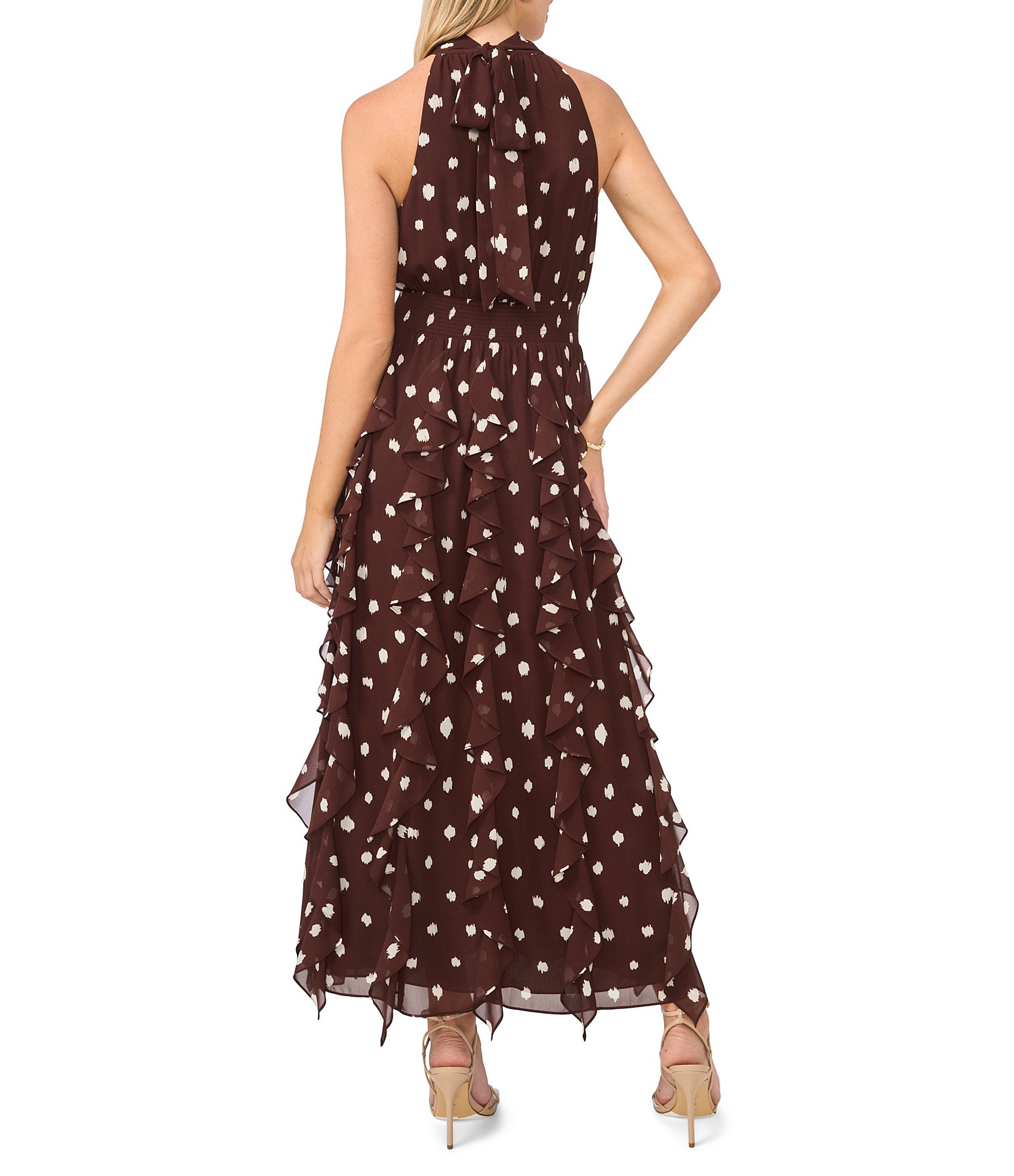 1. STATE Flounce Cascading Maxi Dress