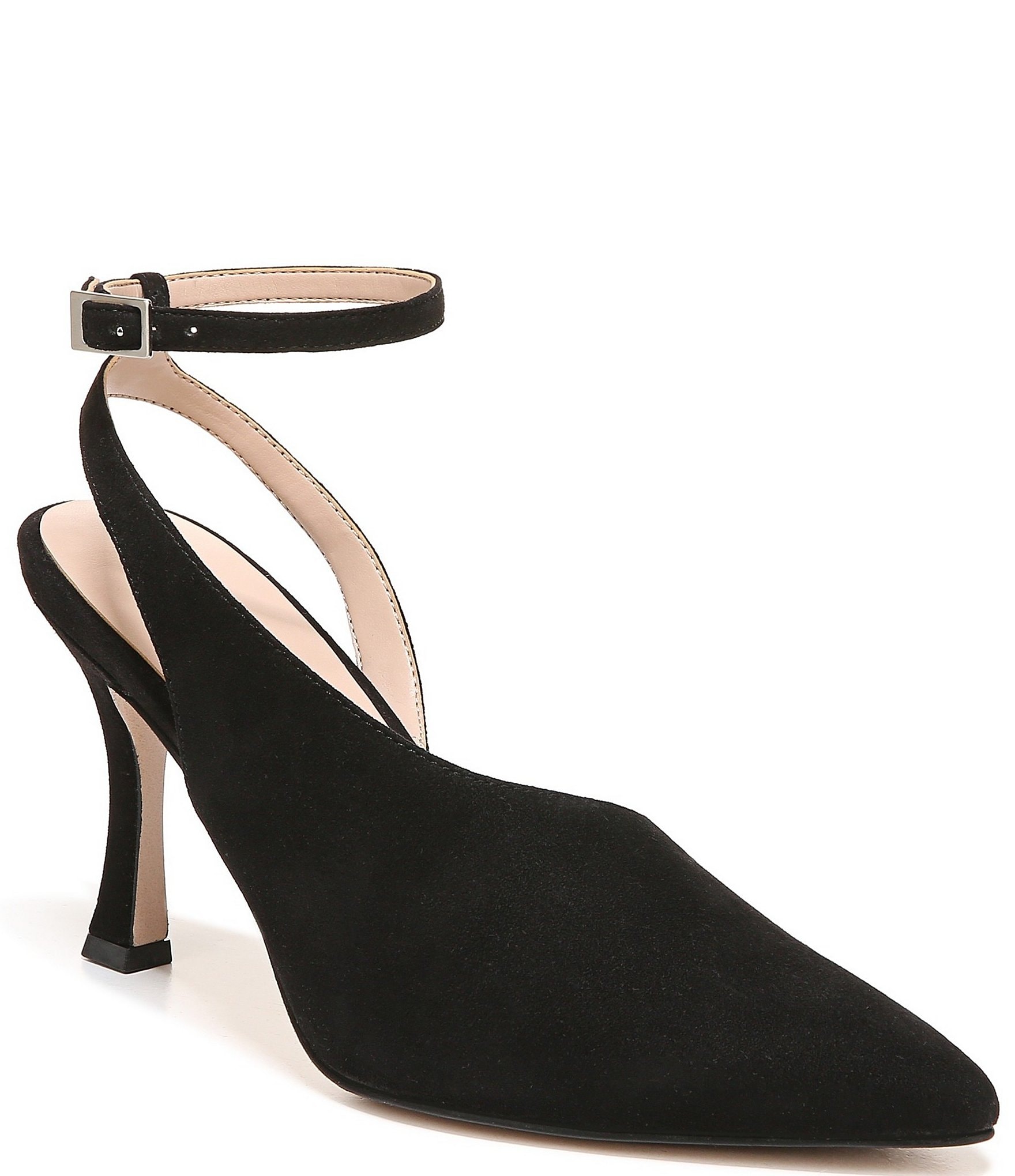 27 EDIT Naturalizer Adelice Ankle Strap Suede Dress Heels | Dillard's