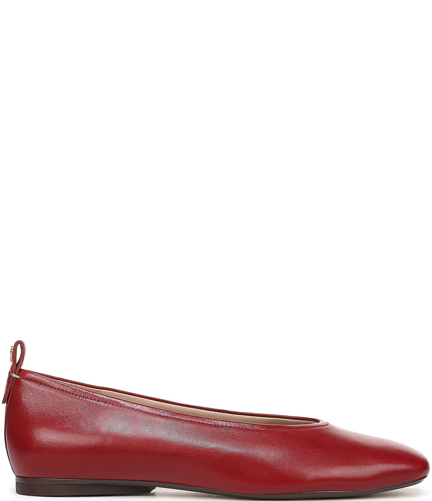 Naturalizer Carla Leather Square Toe Ballet Flats