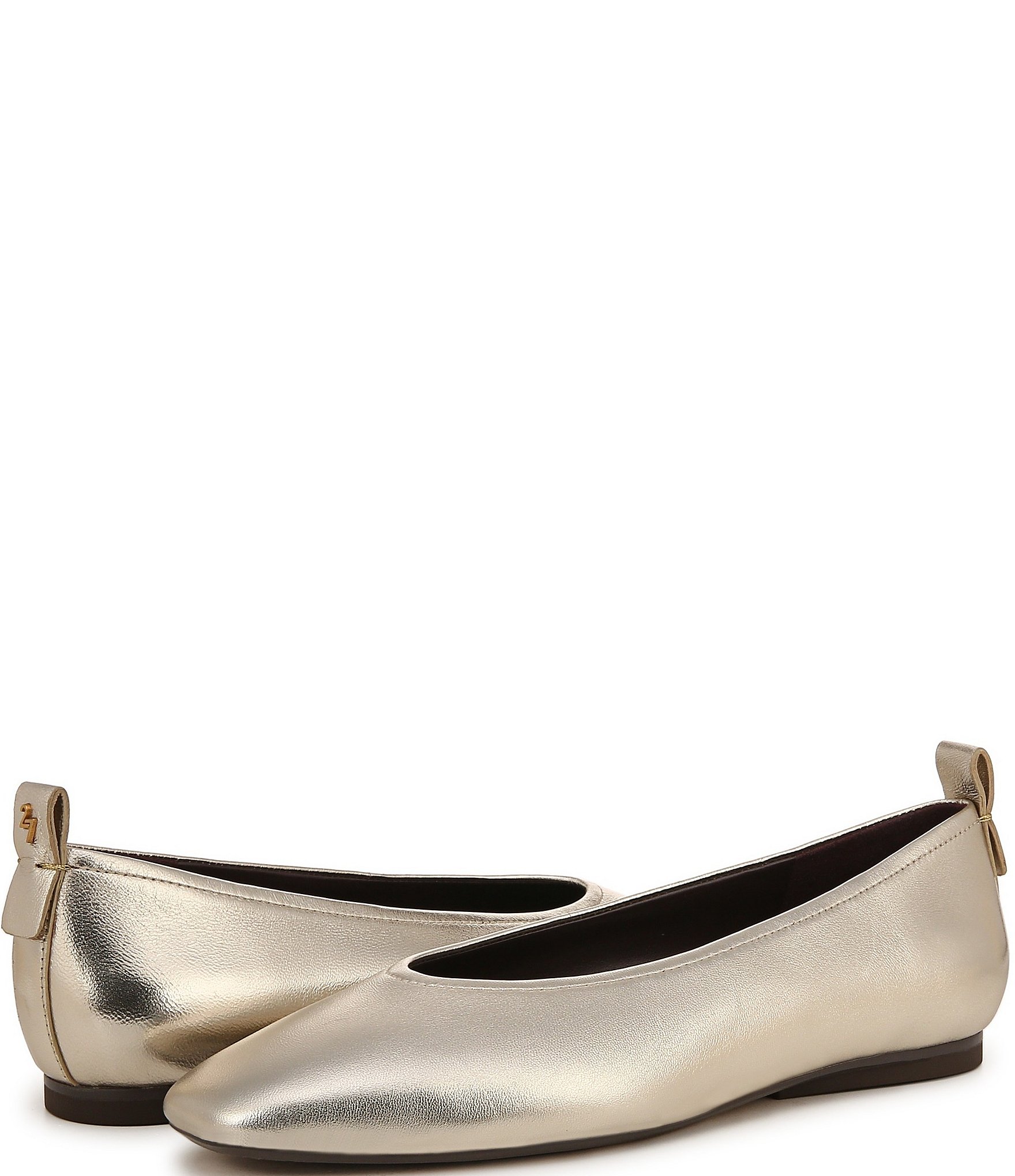 Naturalizer 27 EDIT Carla Leather Square Toe Casual Ballet Flats