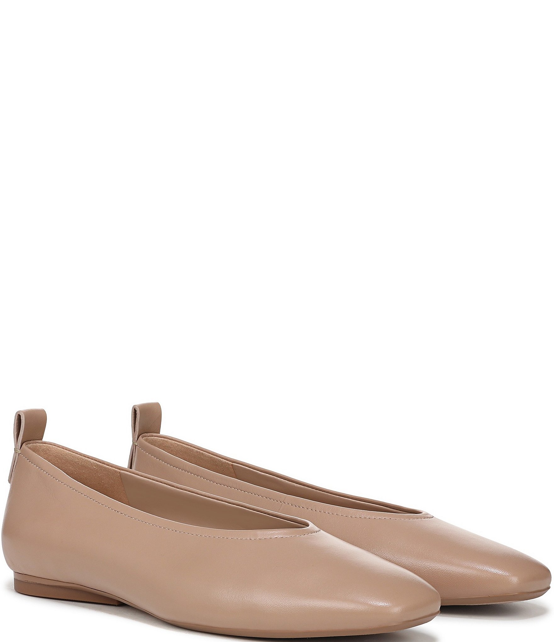Naturalizer 27 EDIT Carla Leather Square Toe Casual Ballet Flats