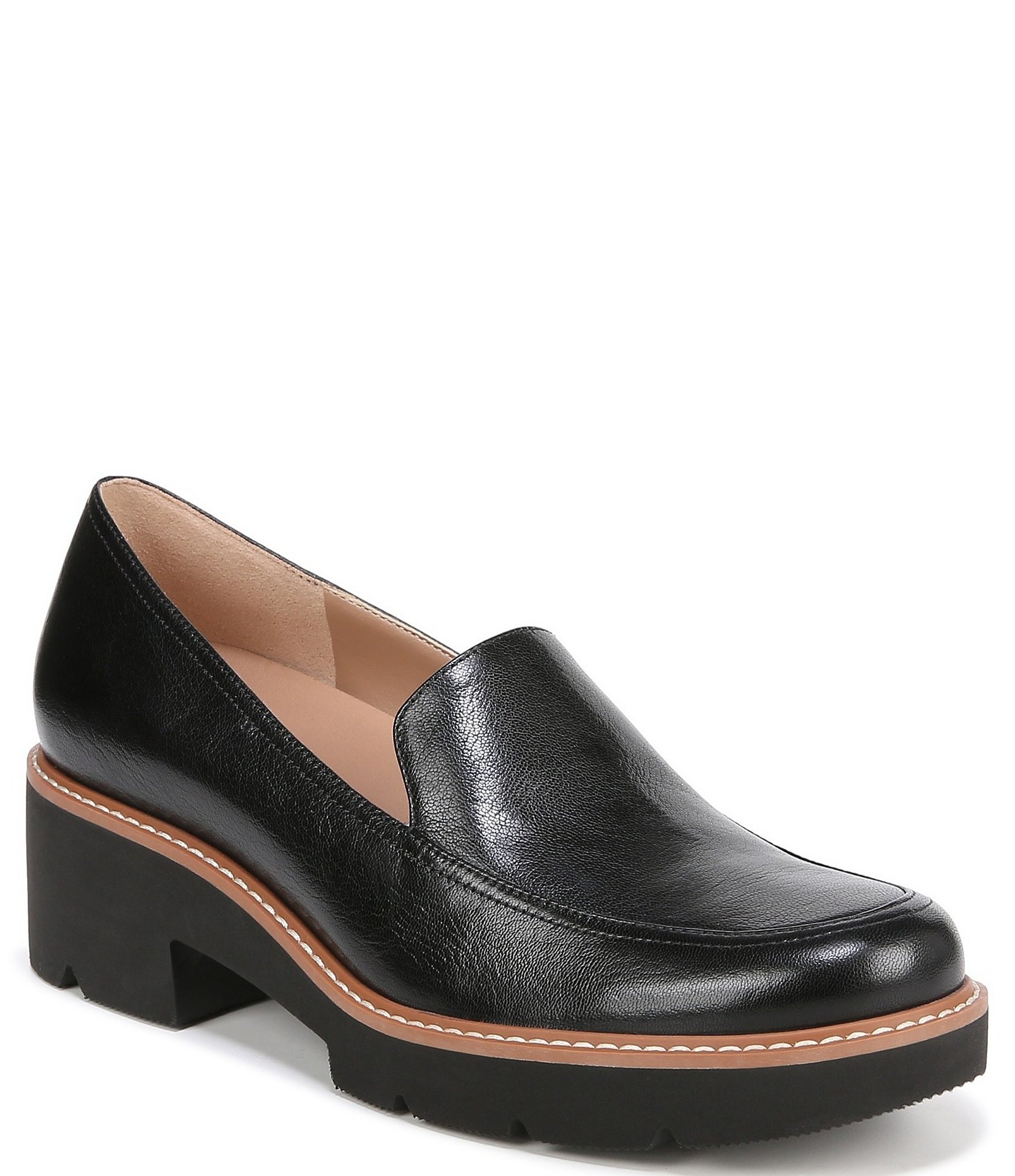 27 EDIT Naturalizer Dreamer Leather Lug Sole Platform Loafers | Dillard's