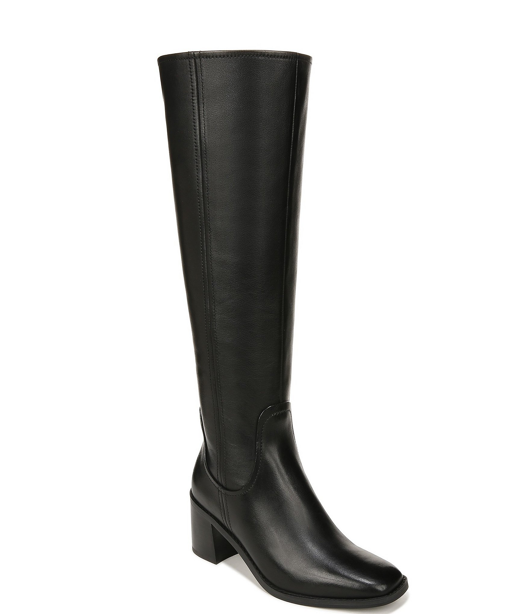 27 EDIT Naturalizer Edda Leather Tall Riding Boots | Dillard's