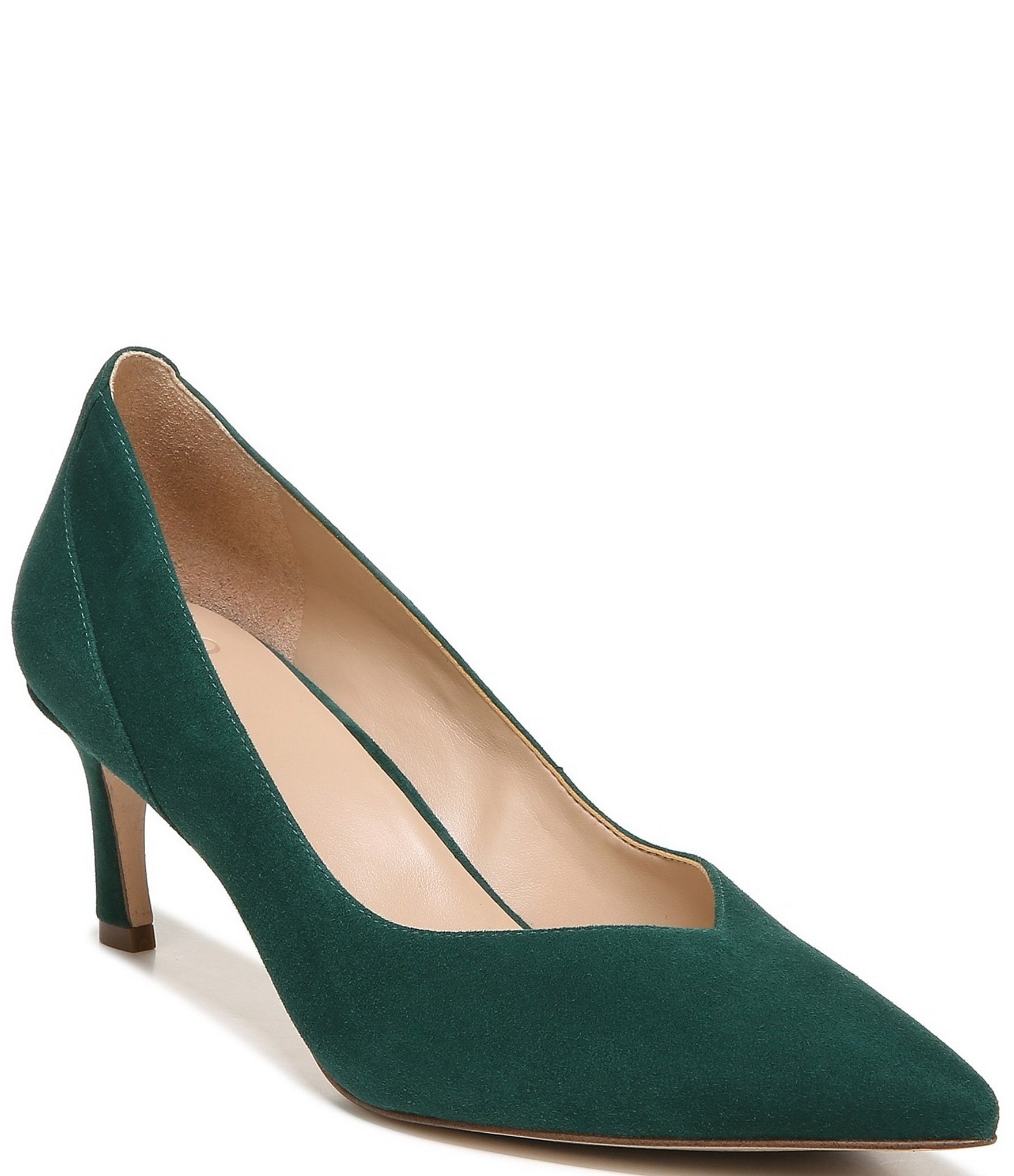 womens green pumps