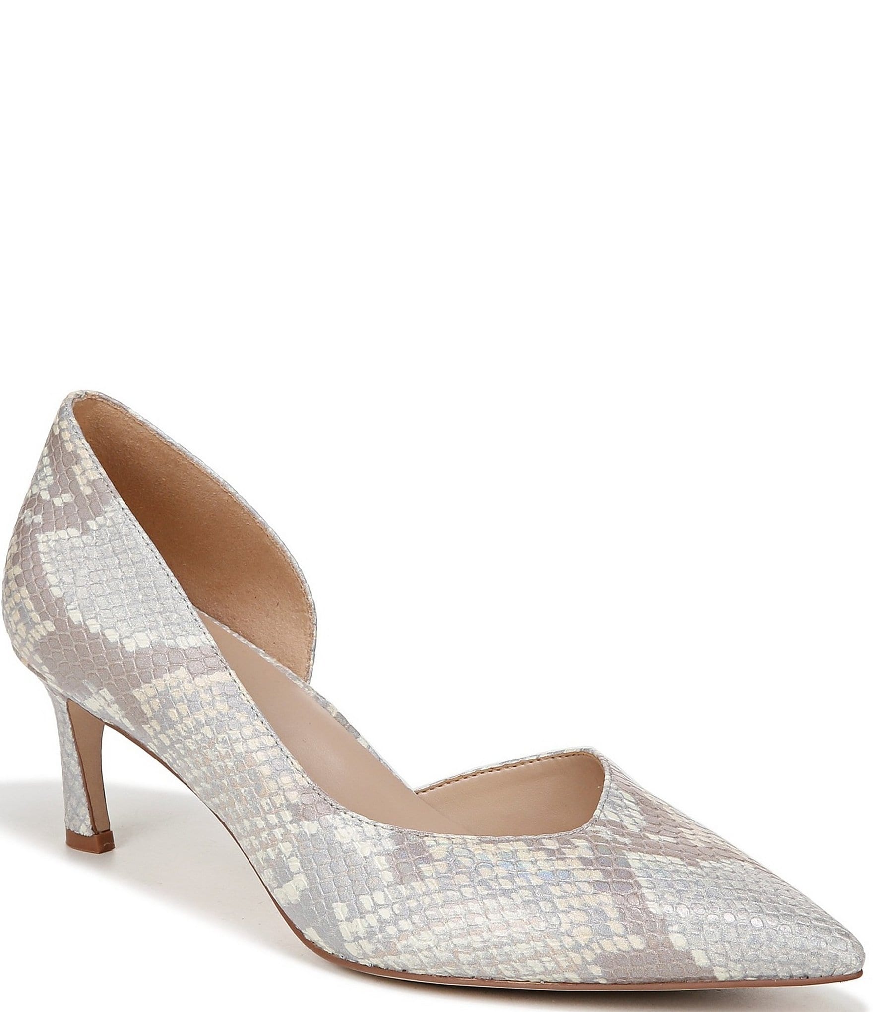 Naturalizer 27 EDIT Faith Snake Print Leather D'Orsay Dress Pumps ...