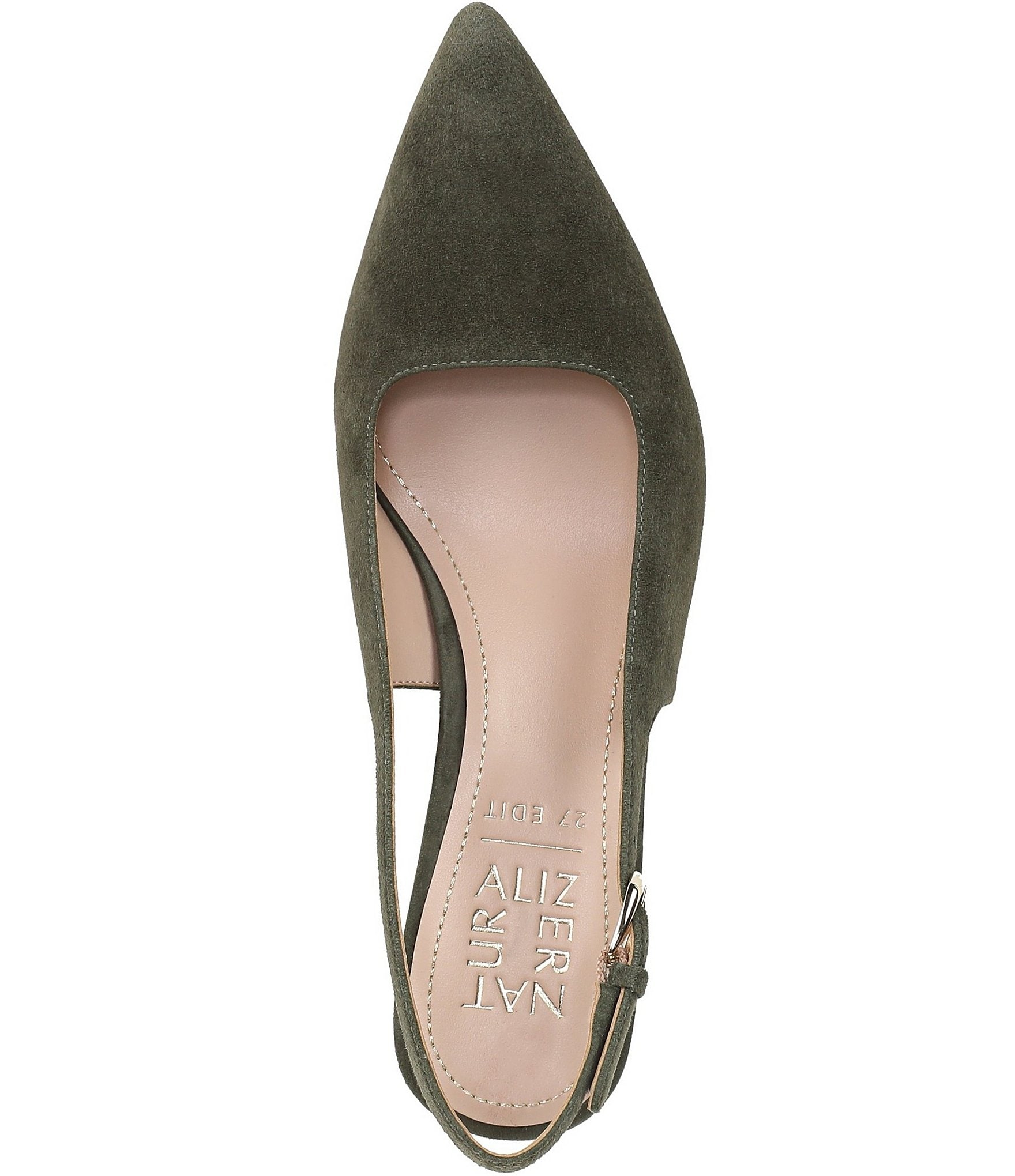 Naturalizer 27 EDIT Madison Suede Pointed Toe Slingback Pumps