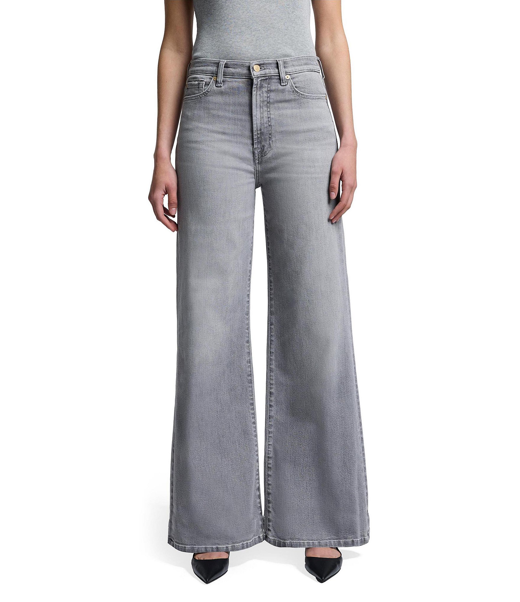 Risen High Rise Wide Leg Side Seam Jean — Teskeys