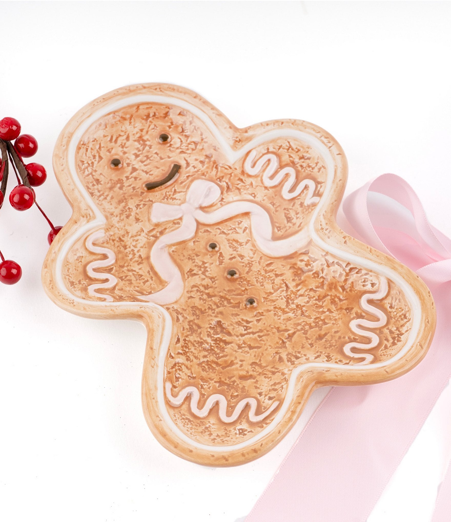 8 Oak Lane Gingerbread Plates, Set of 4