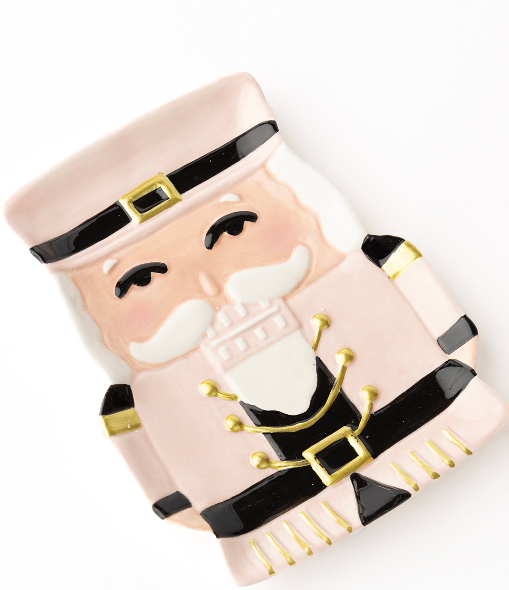 8 Oak Lane Pink Nutcracker Plates, Set of 4