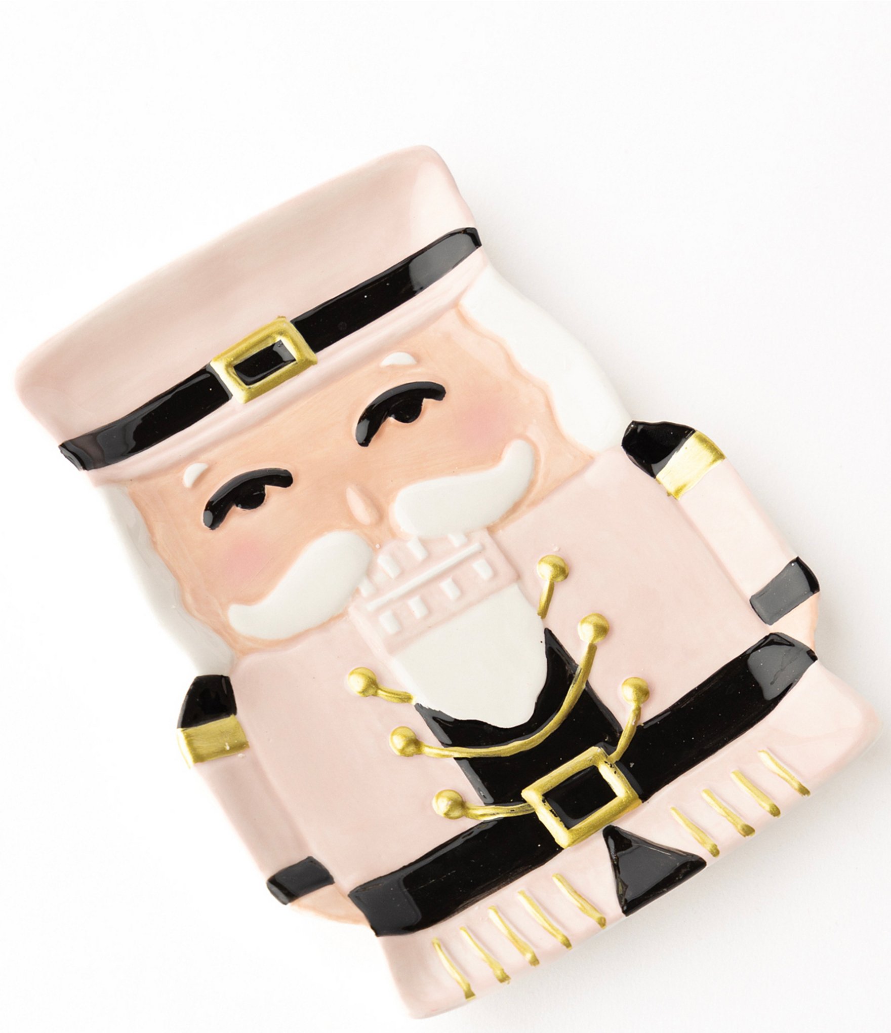 8 Oak Lane Pink Nutcracker Plates, Set of 4