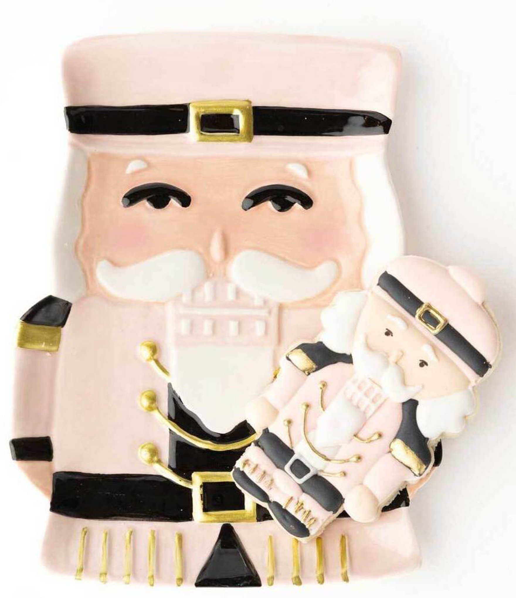 8 Oak Lane Pink Nutcracker Plates, Set of 4