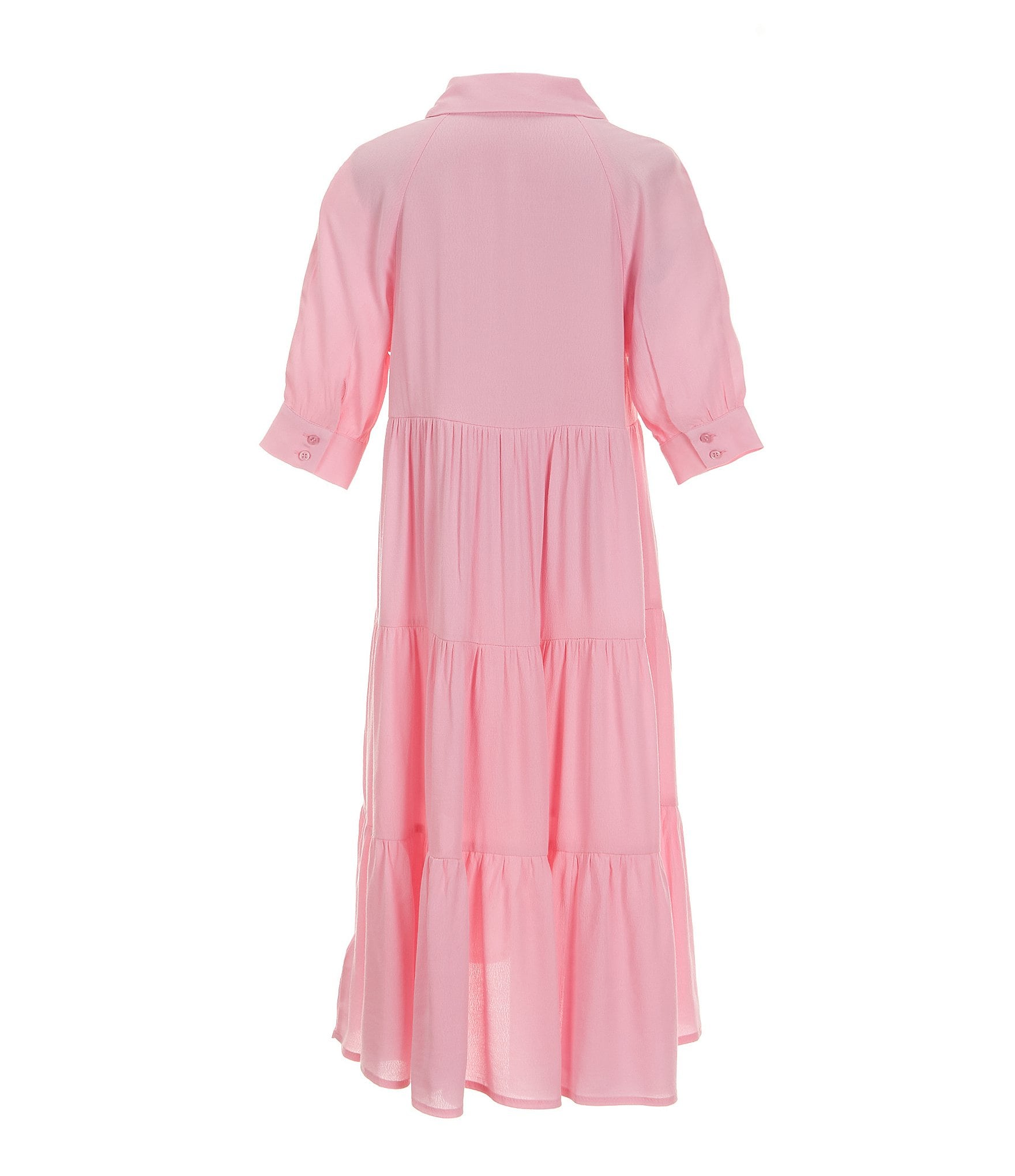 A Loves A Big Girls 7-16 Balloon Sleeve A-Line Midi Dress