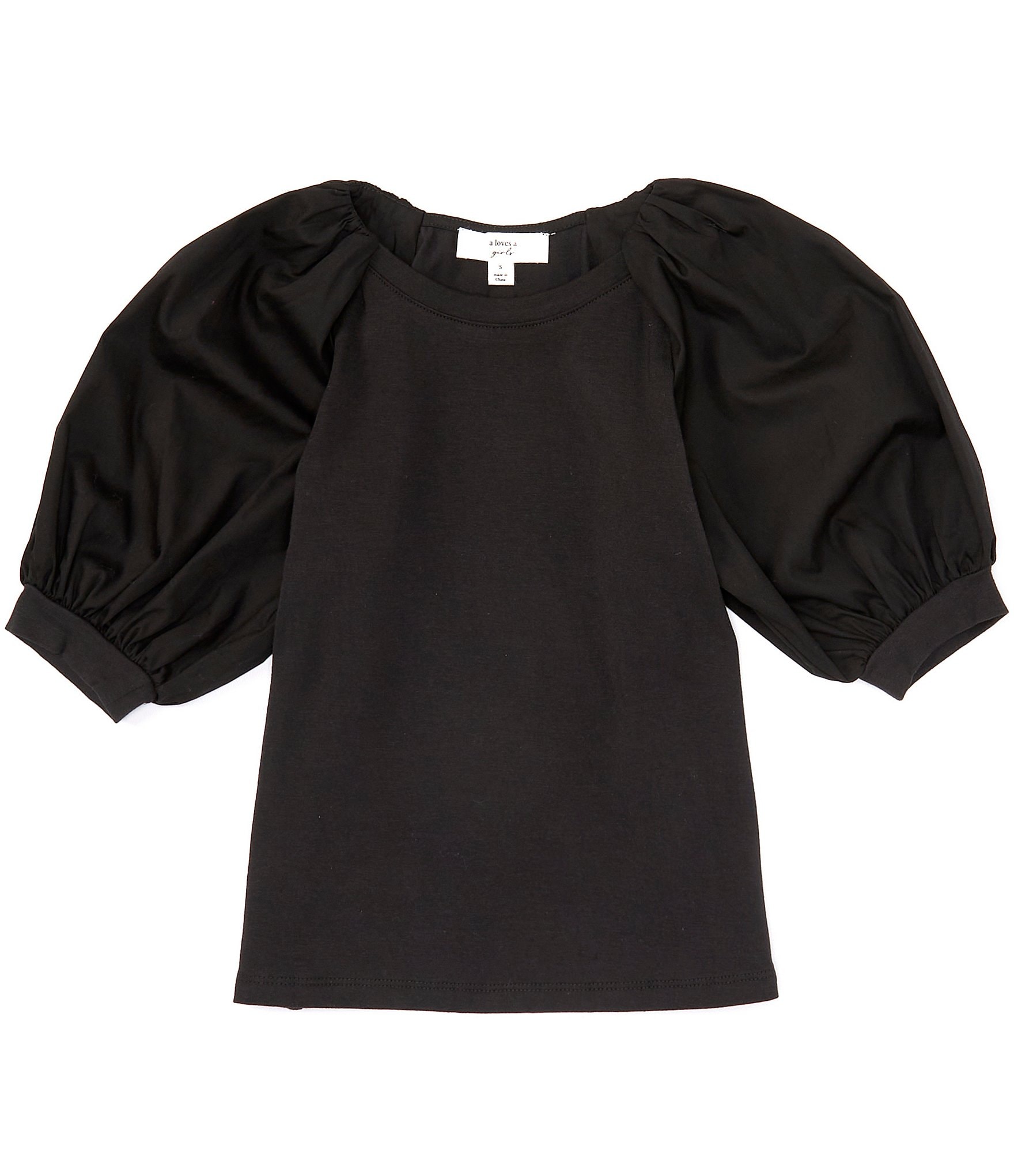 A Loves A Big Girls 7-16 Puff Sleeve Pullover Blouse | Dillard's