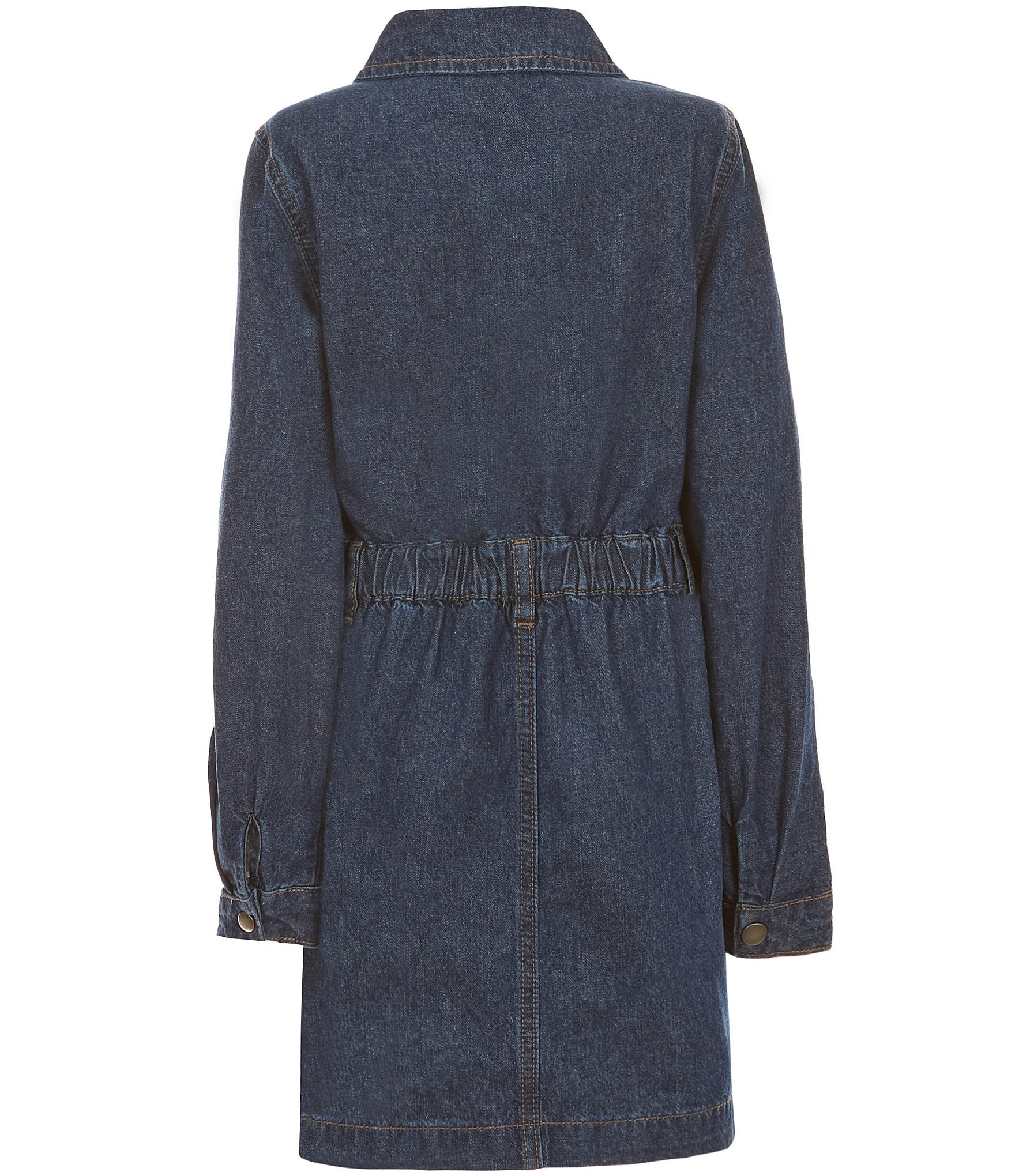 A Loves A Big Girls 7-16 Long Sleeve Denim Dress