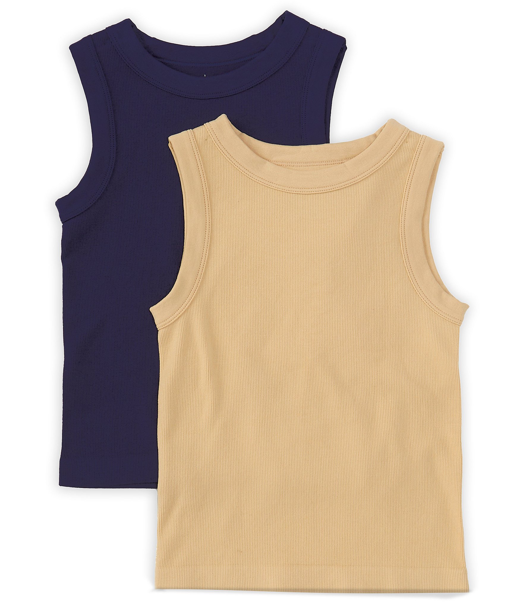 A Loves A Big Girls 7-16 Sleeveless 2-Pack Seamless Tank