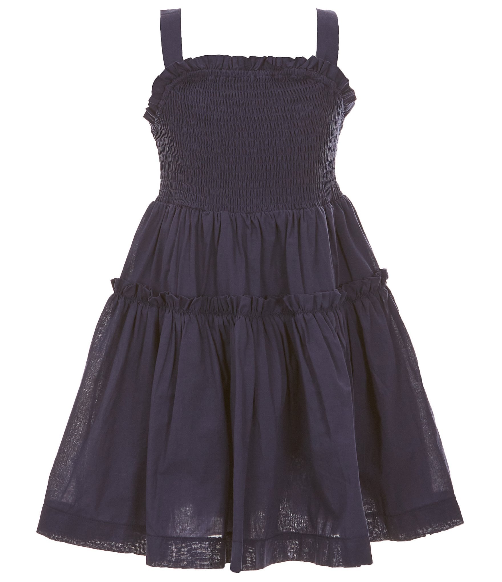 A Loves A Big Girls 7-16 Sleeveless Smocked Dress